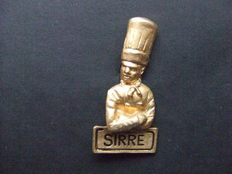 Sirre restaurant chef kok koksmuts goudkleurige